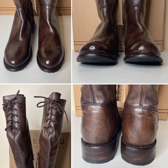 BED STU Manchester Distressed Leather Riding Boots BEDSTU Size 8 - Picture 9 of 16